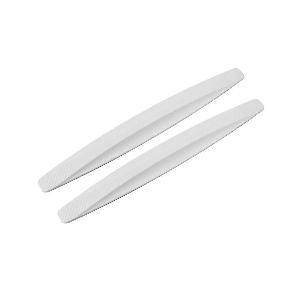(White) Universal Front Rear Bumper Corner Protector Guard Car Anti-Collision White 9486291603471