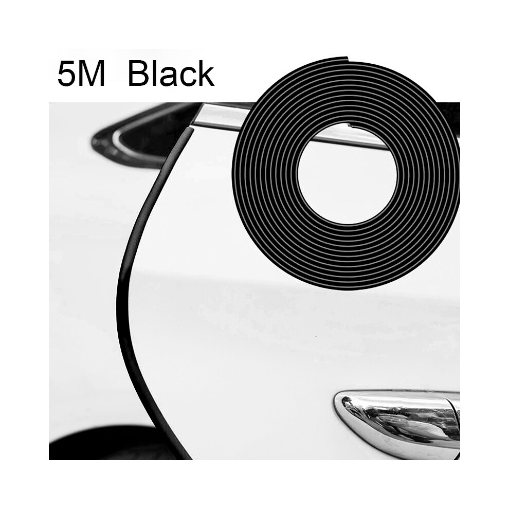 ( 5M) Car Door Anti Collision Strip Universal U Type Car Door Protection Edge Black 9486291601996
