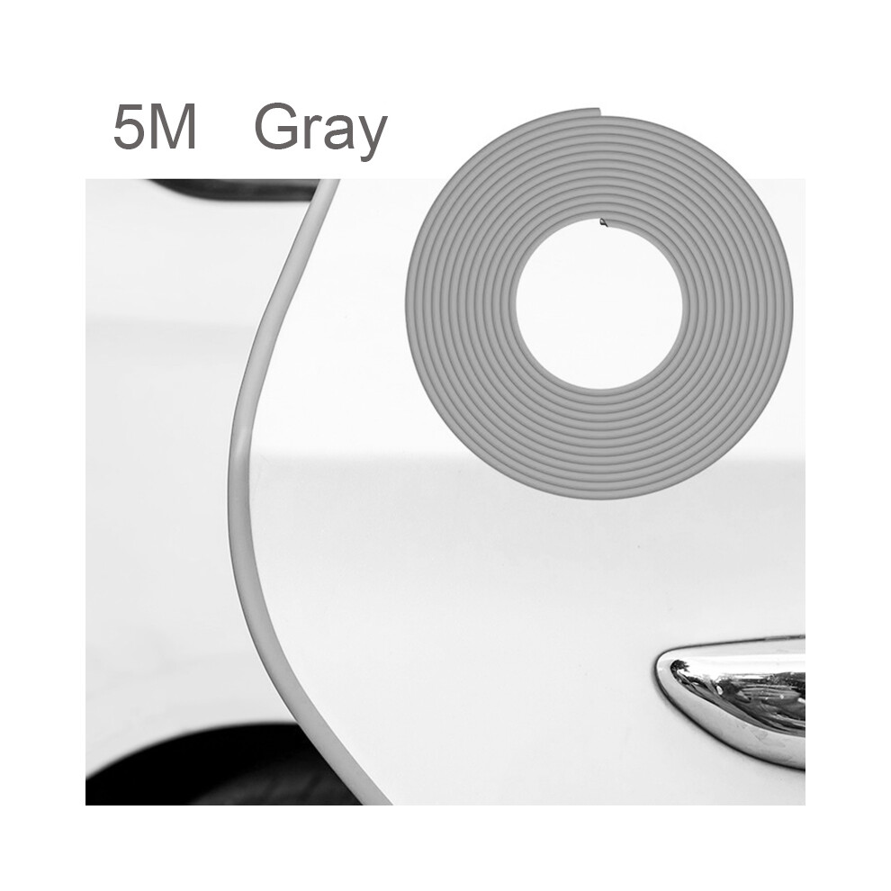 ( 5M) Car Door Anti Collision Strip Universal U Type Car Door Protection Edge Gray 9486291602054