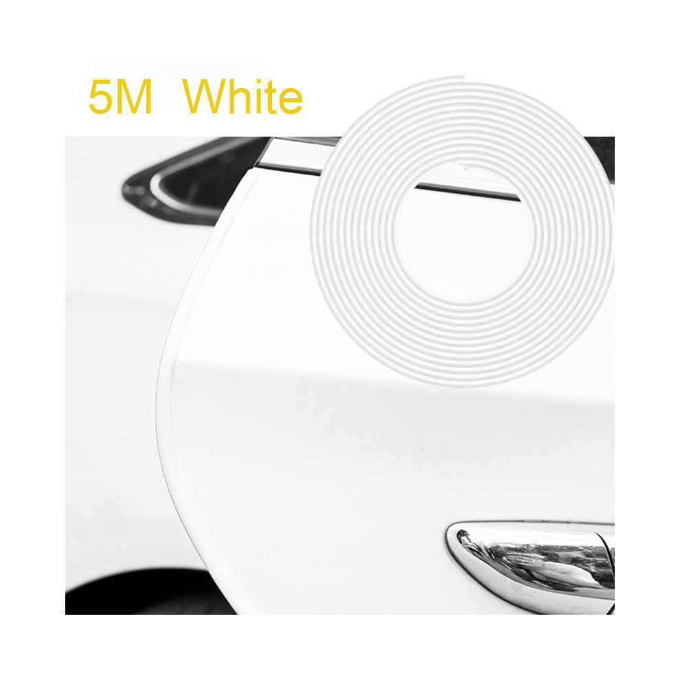 ( 5M) Car Door Anti Collision Strip Universal U Type Car Door Protection Edge White 9486291602146