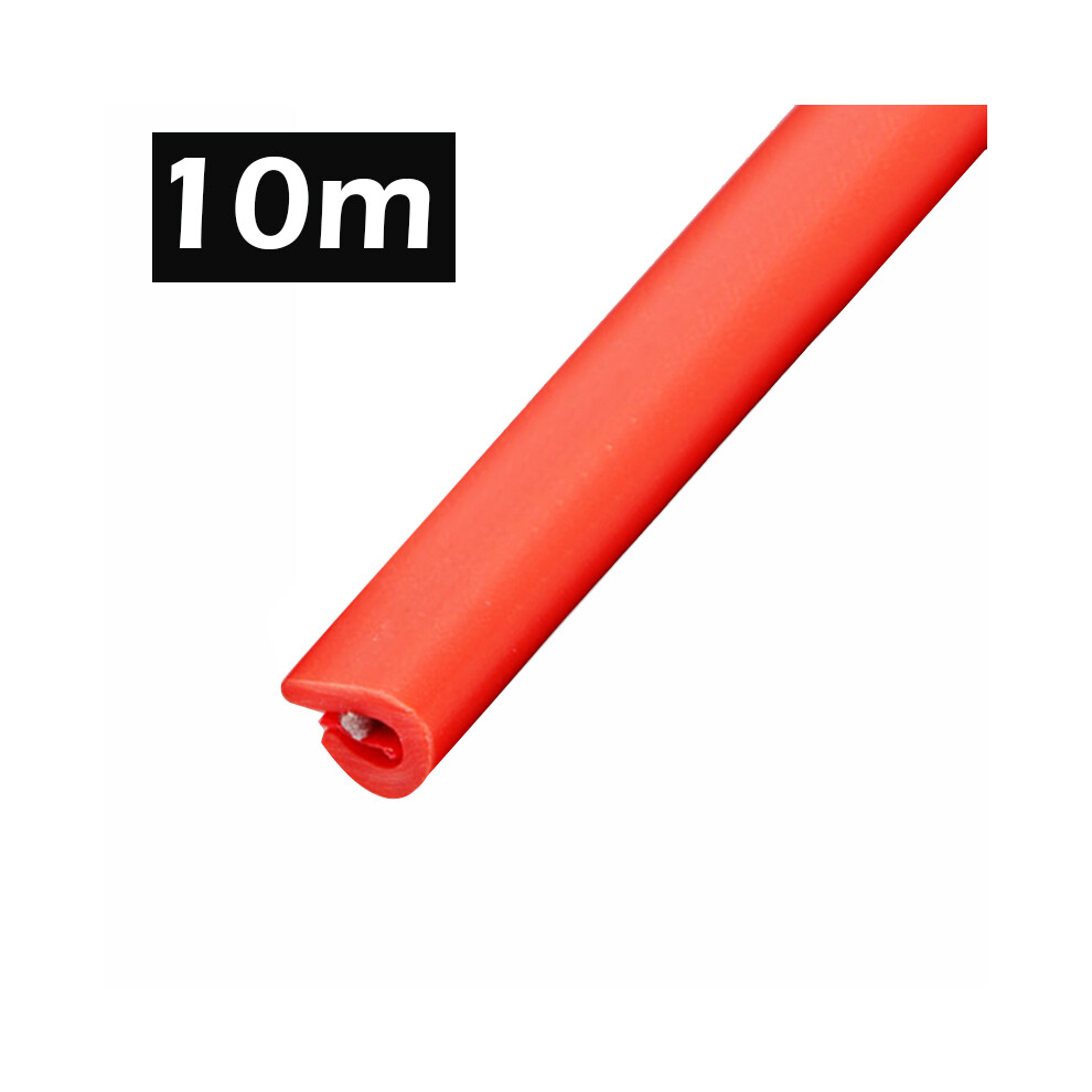 ( 10M) Car Door Edge Scratch Protector Strip Guard Trim Auto Door Anti Collision Red 9486291601651