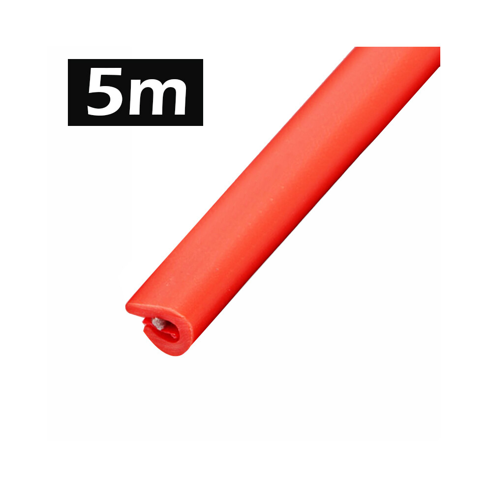 ( 5M) Car Door Edge Scratch Protector Strip Guard Trim Auto Door Anti Collision Red 9486291601668