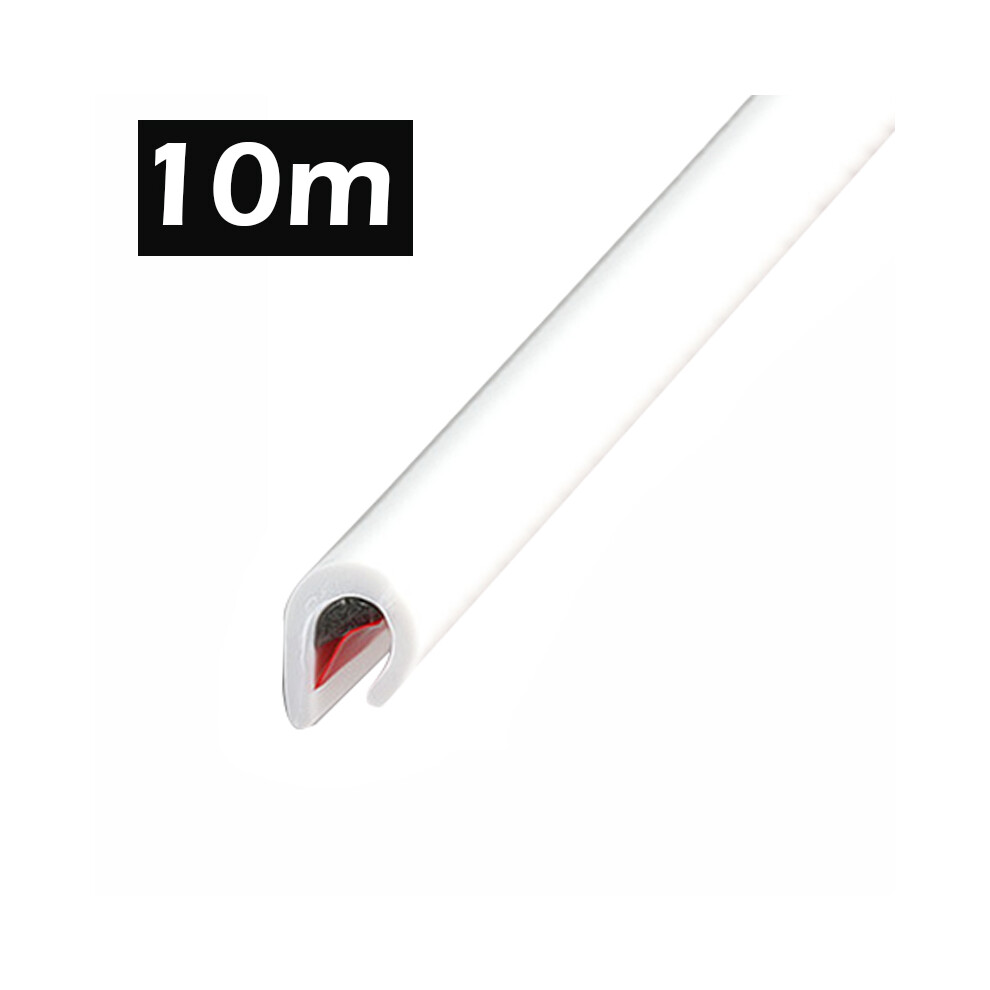 ( 10M) Car Door Edge Scratch Protector Strip Guard Trim Auto Door Anti Collision White 9486291601699