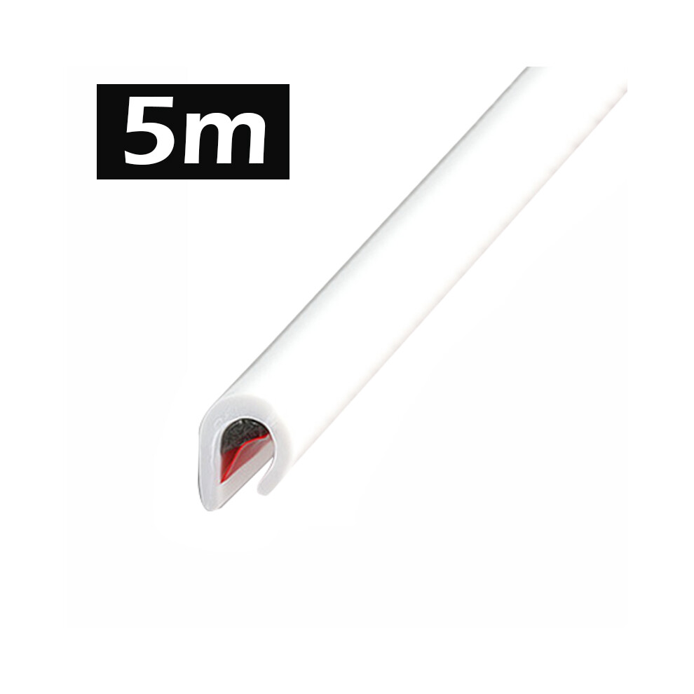 ( 5M) Car Door Edge Scratch Protector Strip Guard Trim Auto Door Anti Collision White 9486291601705
