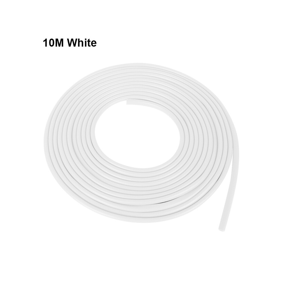 (10M ) 2M/5M/10M Car Door Protector Anti Collision Strip U Type Universal High White 9486291603341
