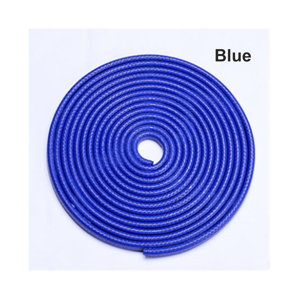 (Blue) Car Door Protector Edge Scratch Strip Guard Trim Automobile Door Anti Blue 9486291602931
