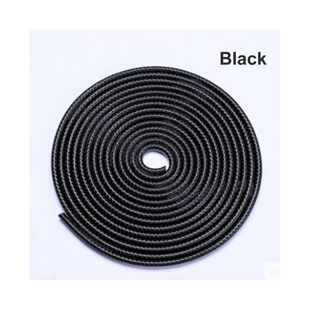 (Black) Car Door Protector Edge Scratch Strip Guard Trim Automobile Door Anti Black 9486291602924