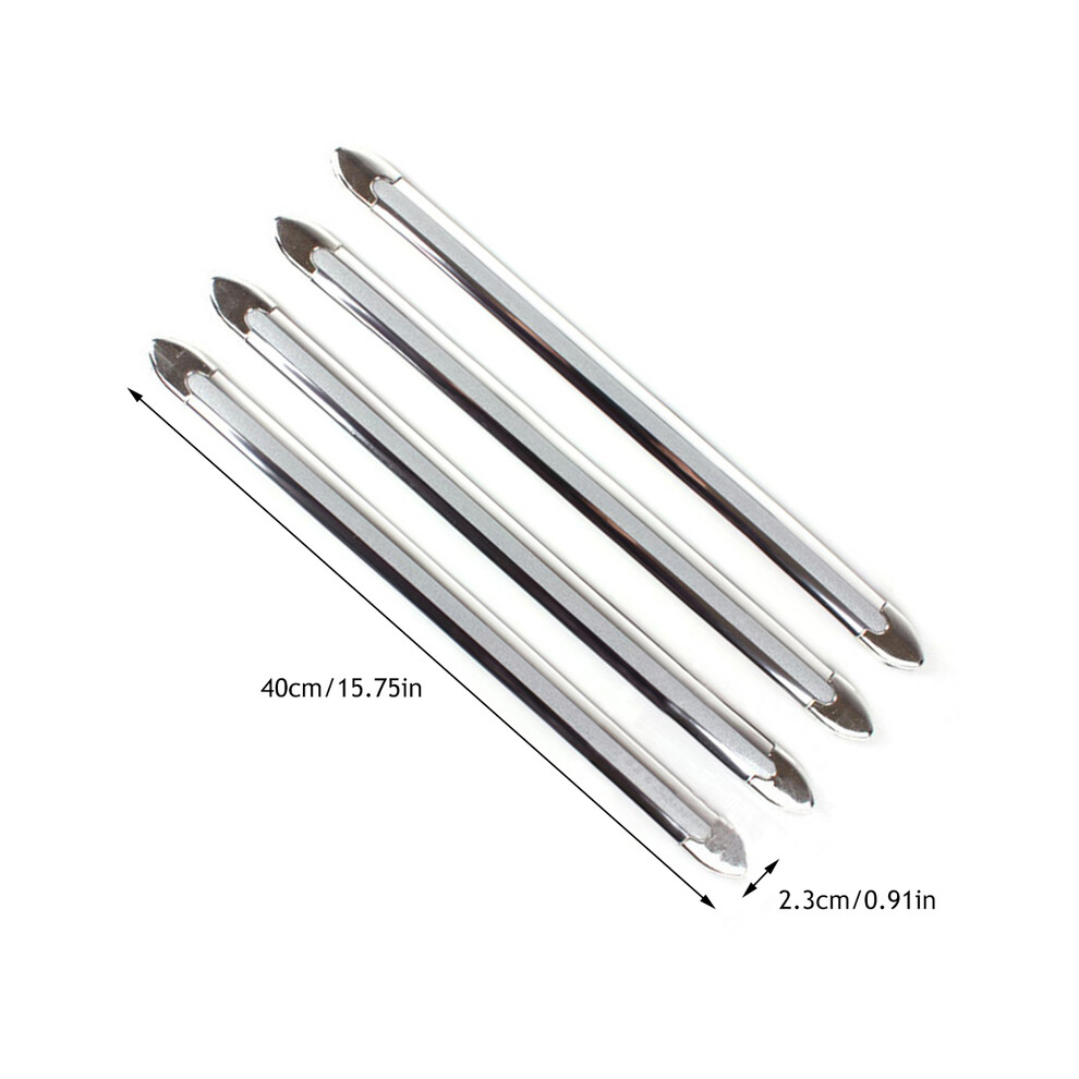 (A 40Cm) 4Pcs Car Suv Edge Anti-Collision Strip Bumper Protector Protective Guard 9486291603426
