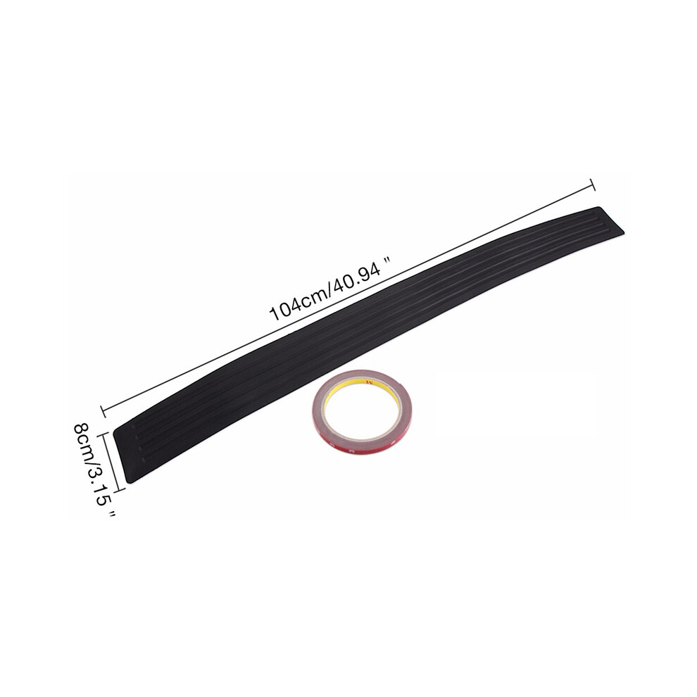 (104Cm X 8Cm ) Universal 104*9Cm 90*8Cm Car Trunk Door Sill Plate Protector Rear Bumper Black 9486291603242