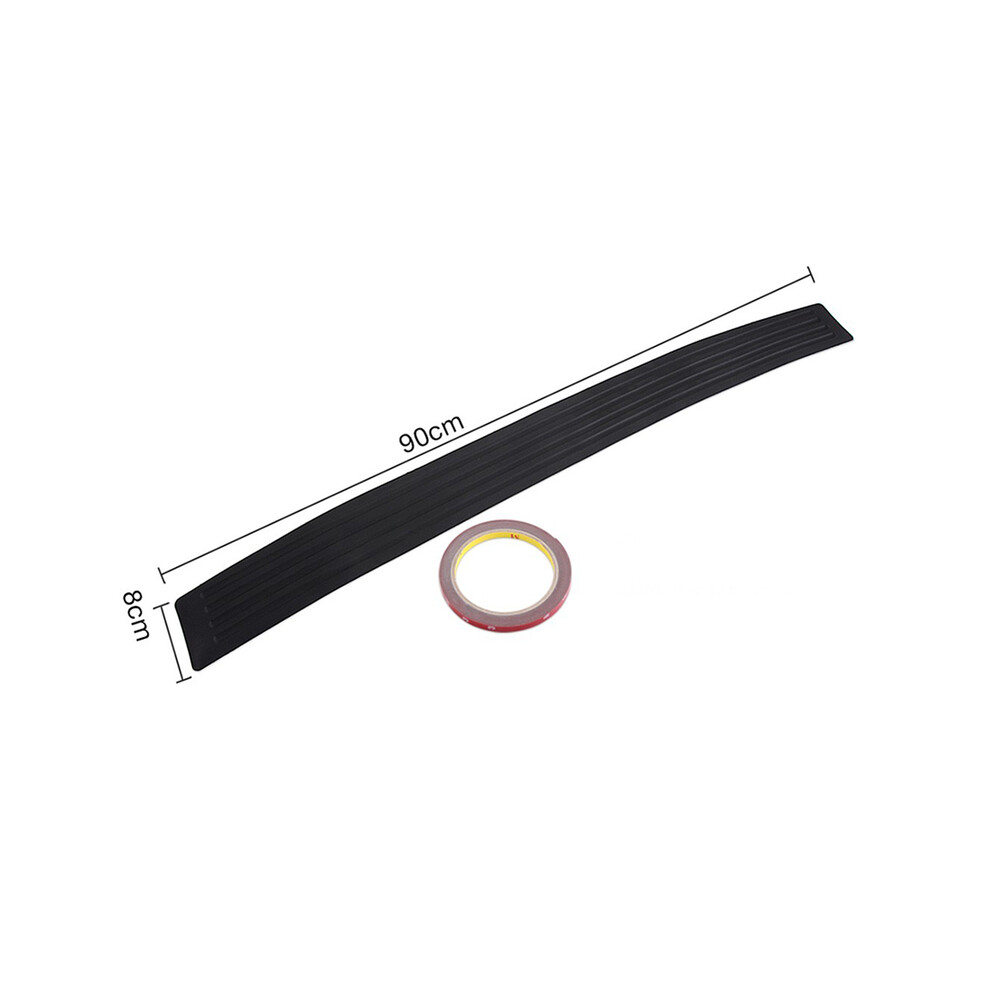 (90Cm X 8Cm ) Universal 104*9Cm 90*8Cm Car Trunk Door Sill Plate Protector Rear Bumper Black 9486291603280