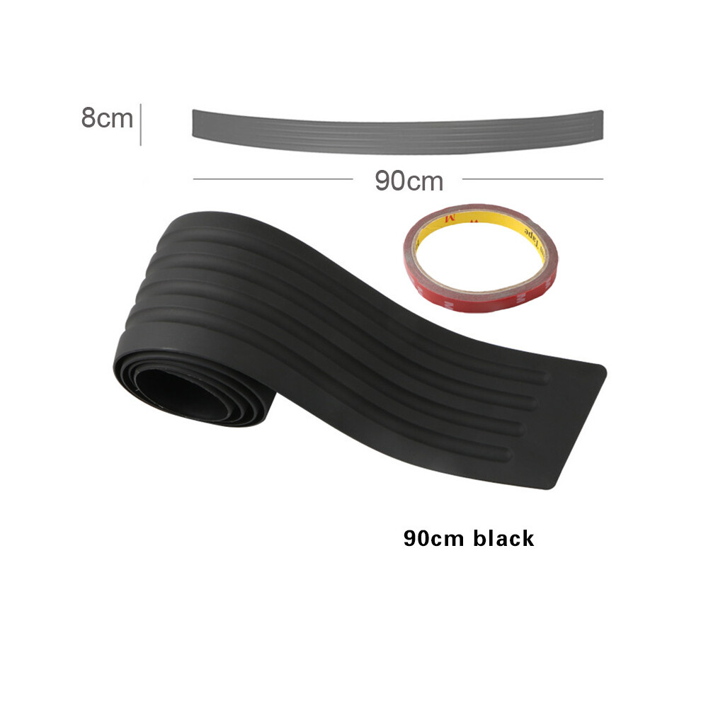 ( 90Cm) Carbon Fiber Universal Car Trunk Door Guard Strips Sill Plate Protector Black 9486291606755