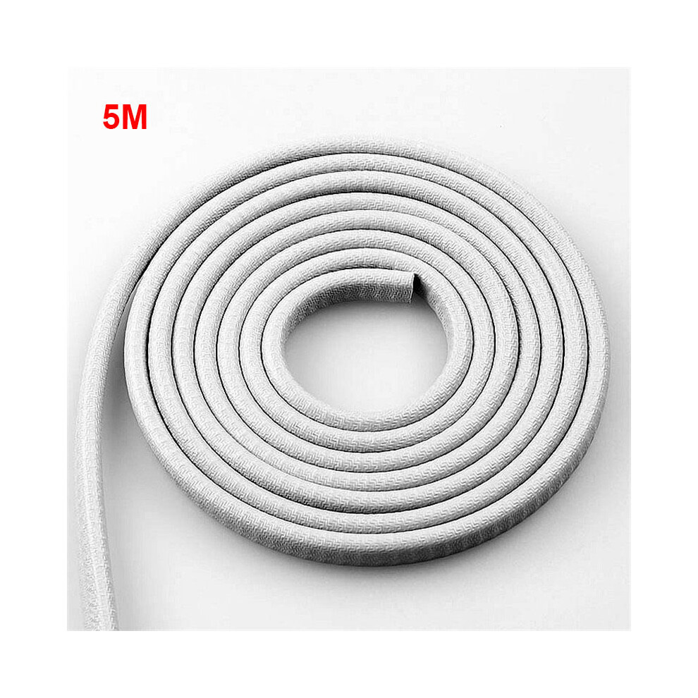 (Grey) 5M Car Door Anti Collision Strip with Steel Disc Bumper Trim Edge Scratch-image-OPC-PF96PV2-NEW
