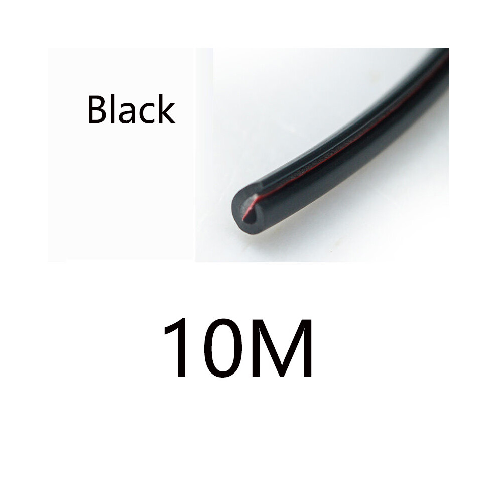 (10M ) Car Door Edge Scratch Protector Strip Guard Trim Auto Door Anti Collision Black 9486291606083