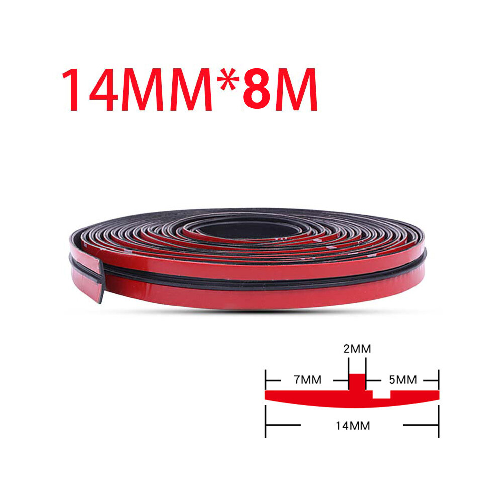 (14Mmx8m) Car Rubber Seal Strip Auto Seal Roof Window Sealant Trim Car Windshield 9486291608063