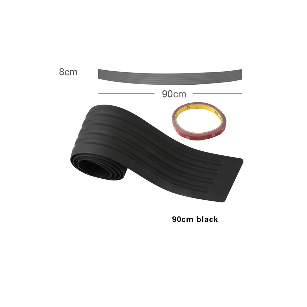 ( 90Cm) Universal Carbon Fiber Car Trunk Door Guard Strip Auto Sill Plate Protector Black 9486291608025