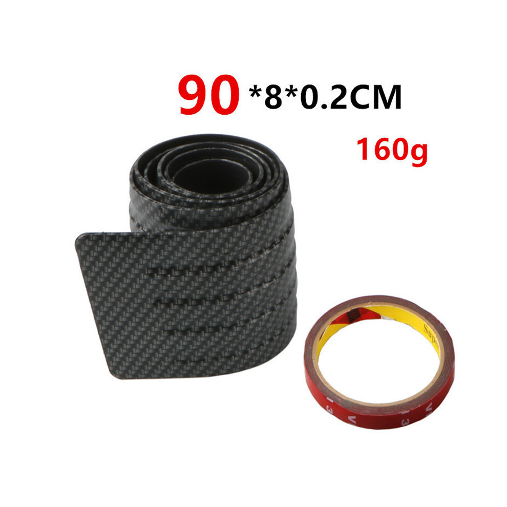 (90Cm Carbon Fiber) Universal 104*9Cm Car Trunk Door Sill Plate Protector Rear Bumper Guard 9486291608575