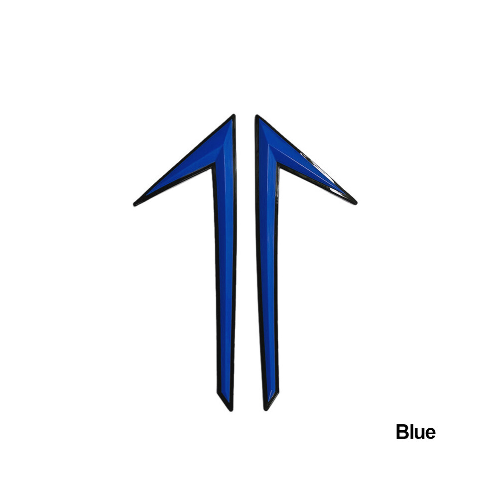 (Blue) 2Pcs Universal Rubber Car Front/Rear Bumper Protector Strip Edge Guard Blue 9486291608995