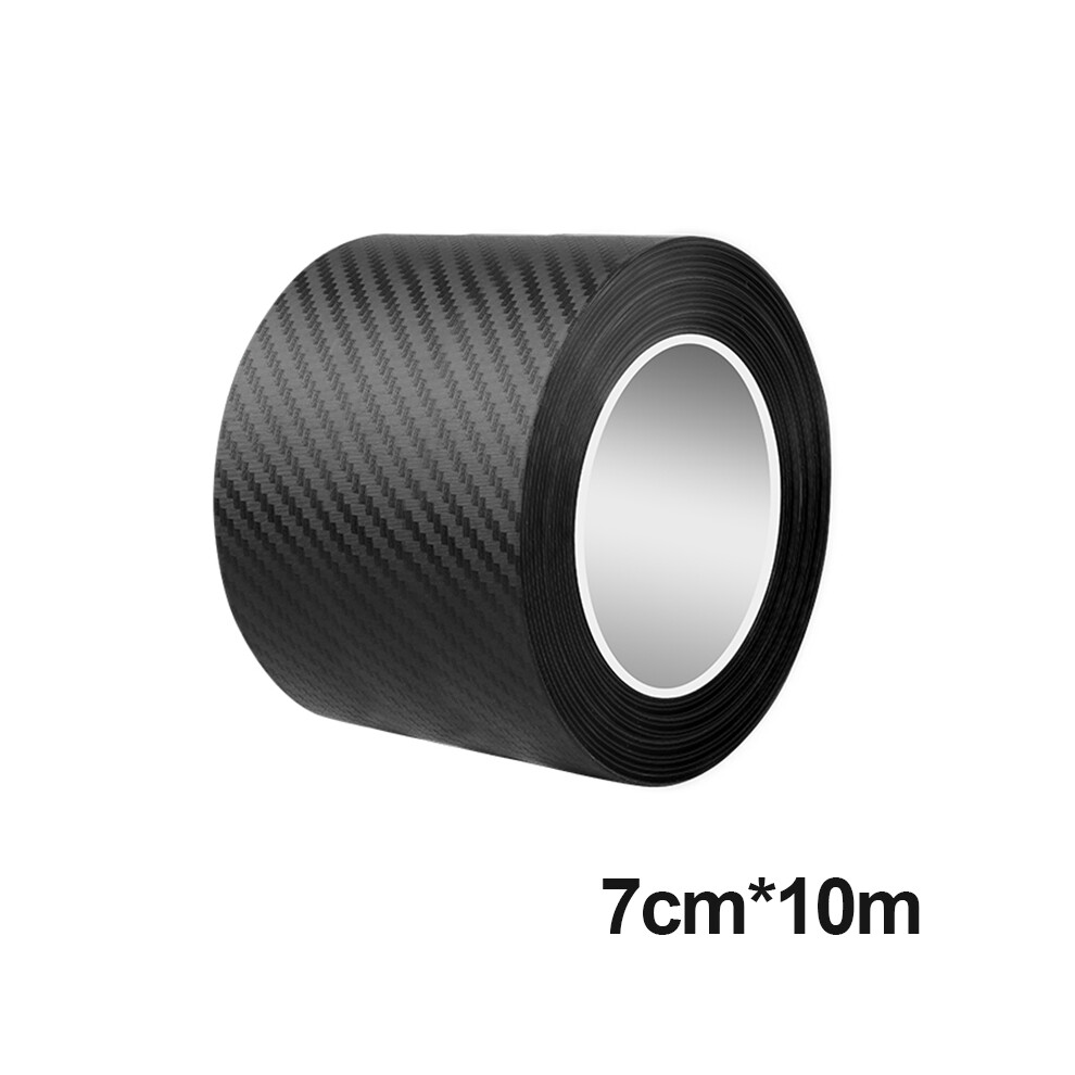 (7Cm X 10M) 3D Carbon Fiber Car Threshold Protective Film Anti Scratch Waterproof 9486291609107