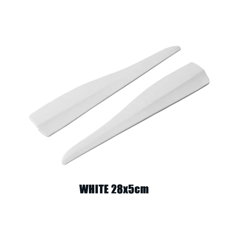 ( 28X5cm) Universal Front Rear Bumper Corner Protector Guard Car Anti-Collision White 9486291609169