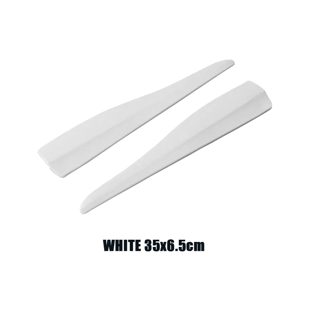 ( 35X6.5cm) Universal Front Rear Bumper Corner Protector Guard Car Anti-Collision White 9486291609176