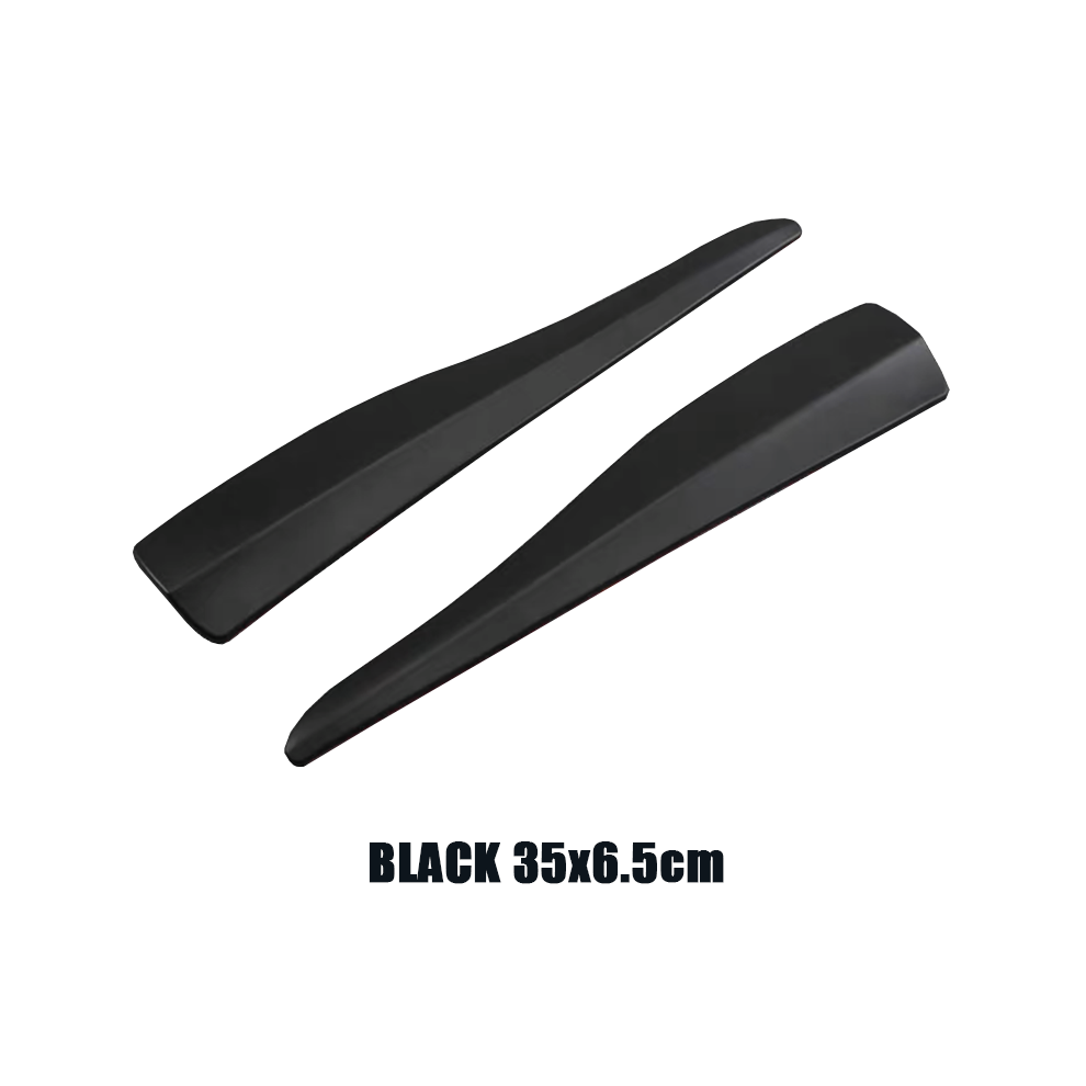 ( 35X6.5cm) Universal Front Rear Bumper Corner Protector Guard Car Anti-Collision Black 9486291609138