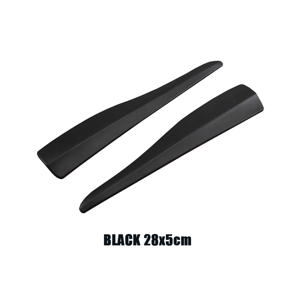 ( 28X5cm) Universal Front Rear Bumper Corner Protector Guard Car Anti-Collision Black 9486291609121