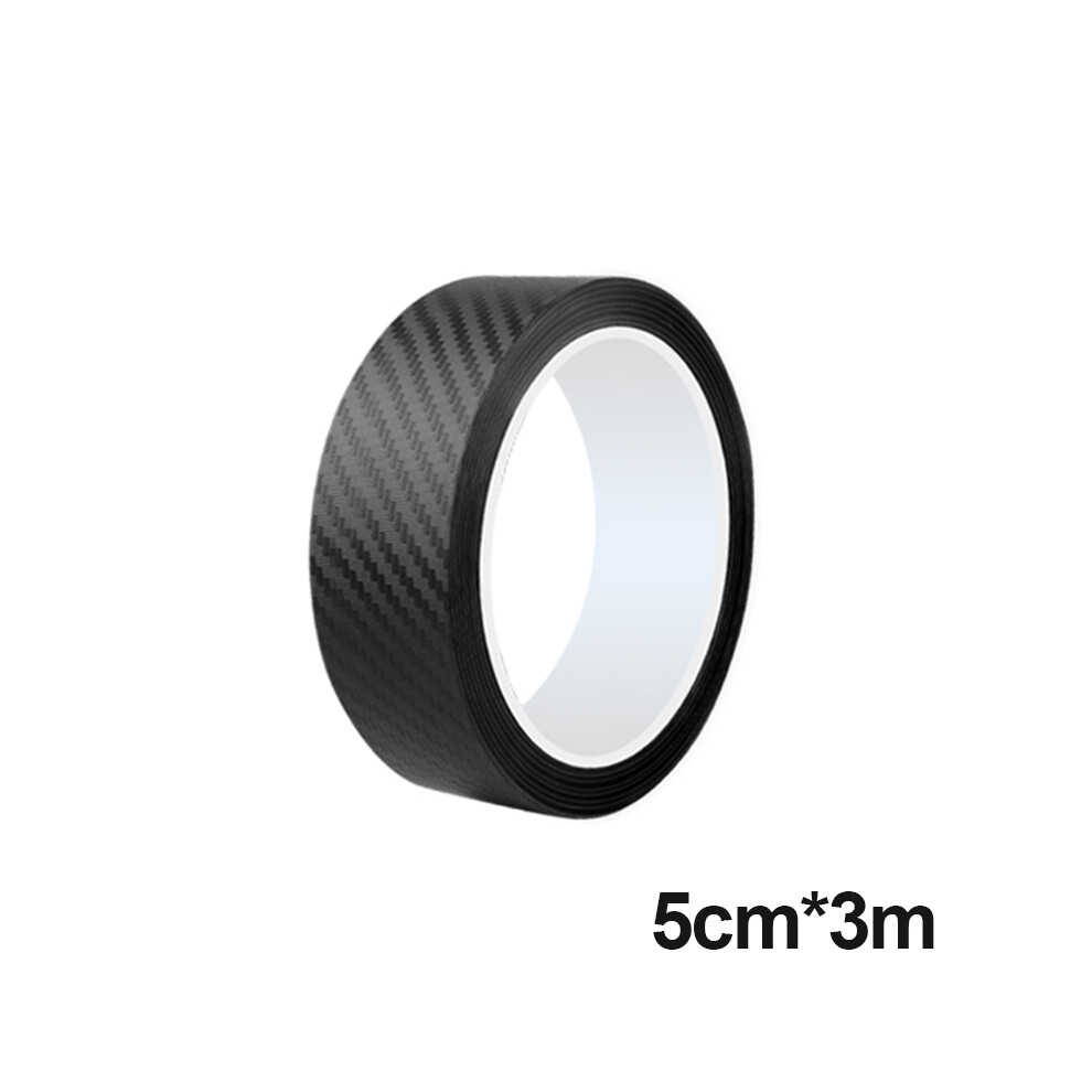 (5Cm X 3M) 3D Carbon Fiber Sticker Car Threshold Protective Film Anti Scratch Waterproof 9486291609985