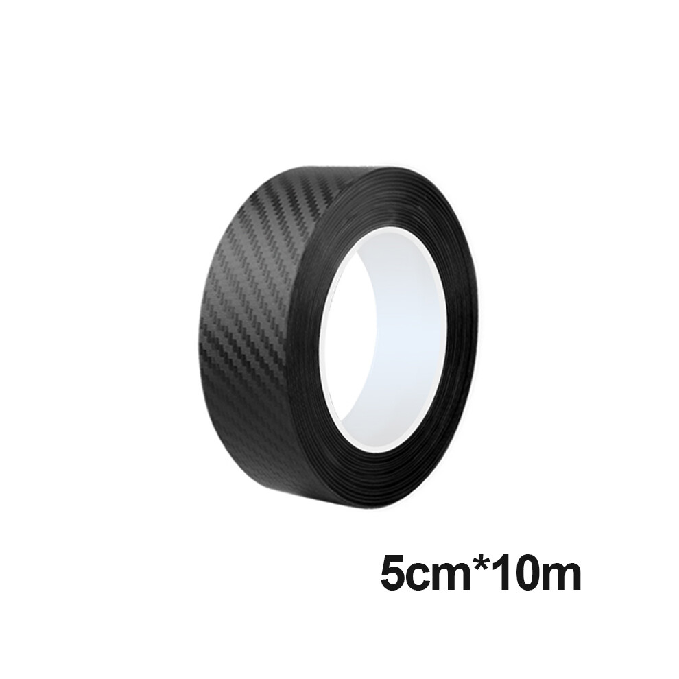 (5Cm X 10M) 3D Carbon Fiber Sticker Car Threshold Protective Film Anti Scratch Waterproof 9486291609978