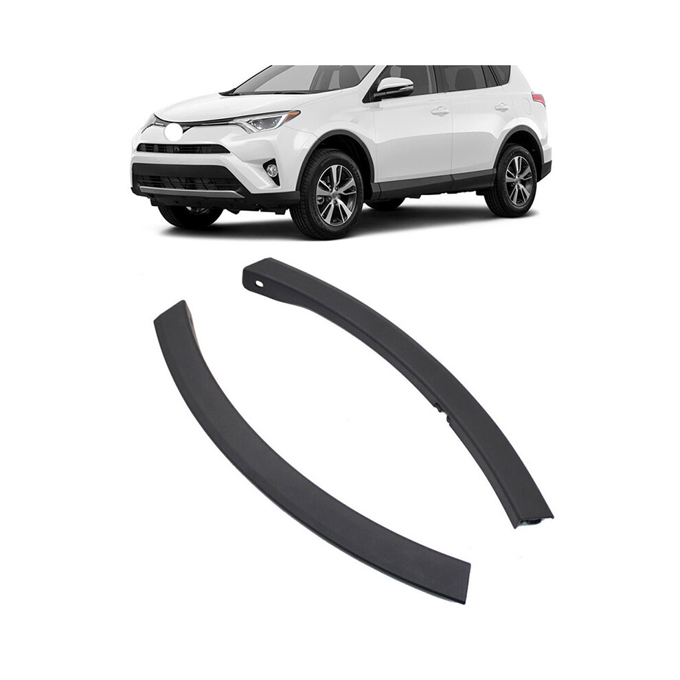 (1 Pair) Front Bumper Wheel Fender Molding Trim Eyebrow Protector For Toyota Rav4 Black 9486291609565