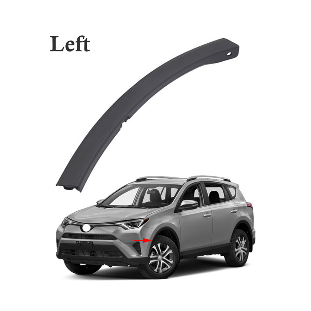 (Left) Front Bumper Wheel Fender Molding Trim Eyebrow Protector For Toyota Rav4 Black 9486291609572