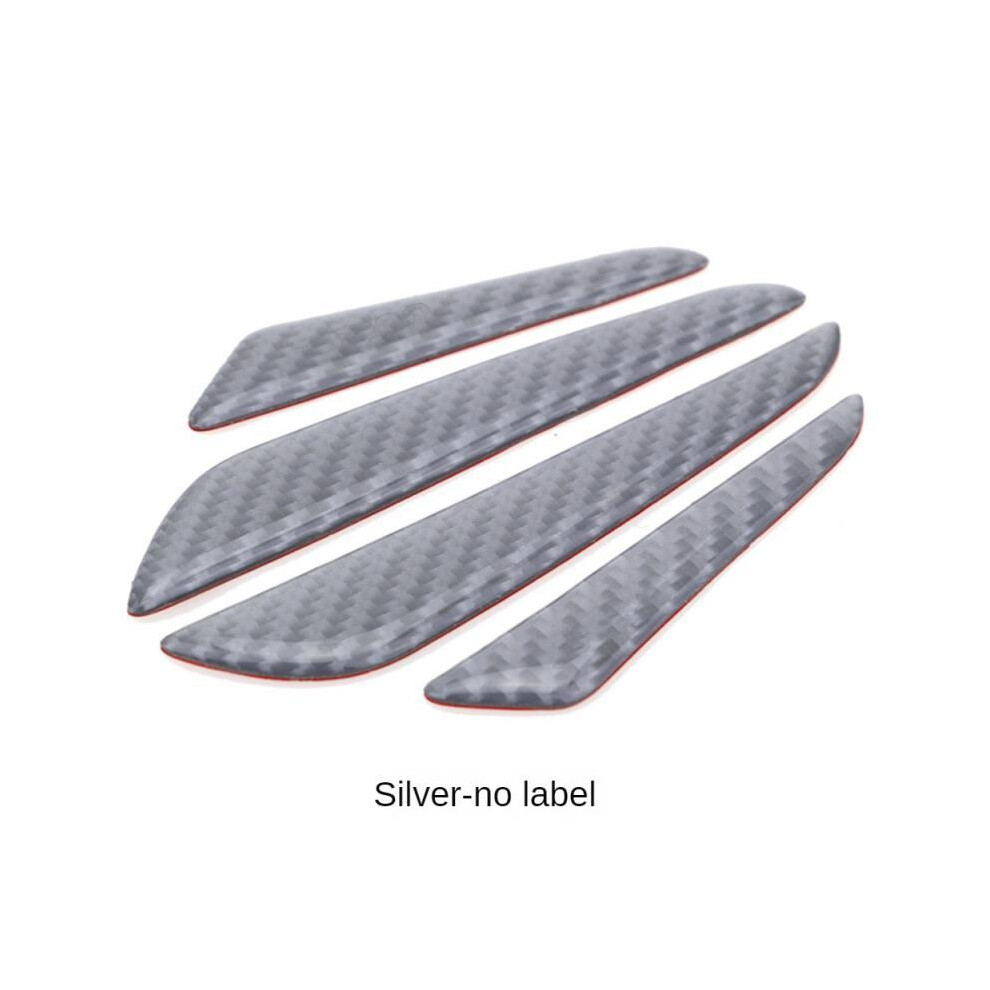 (4Pc Guard) Car Sticker Door Edge Trim Molding Protection Strip Universal Auto Body Silver 9486291610974