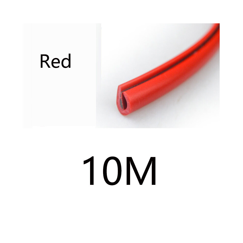 (10M ) Car Anti-Collision Strip Door Side Seal Invisible Anti-Scratch Anti-Scratch Red 9486291609749