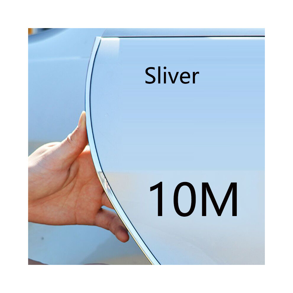 (10M Sliver) Car Anti-Collision Strip Door Side Seal Invisible Anti-Scratch Anti-Scratch 9486291609756