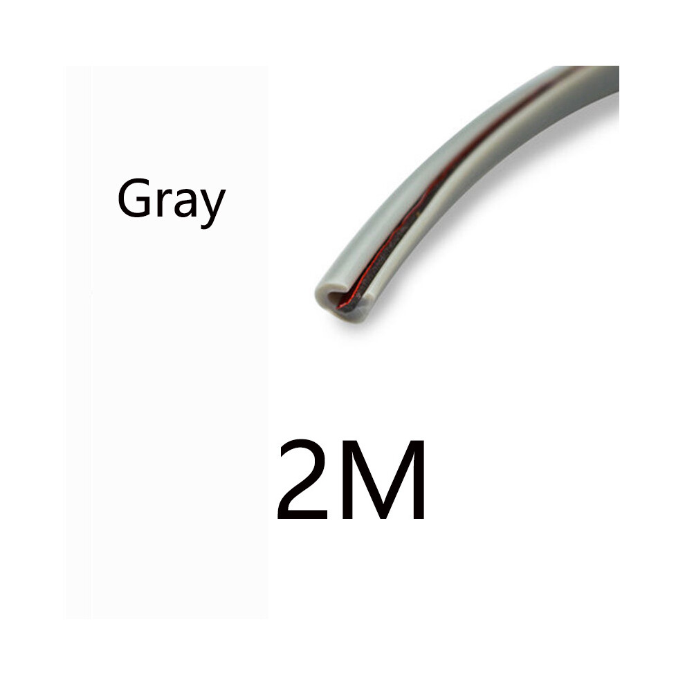 (2M ) Car Anti-Collision Strip Door Side Seal Invisible Anti-Scratch Anti-Scratch Gray 9486291609794