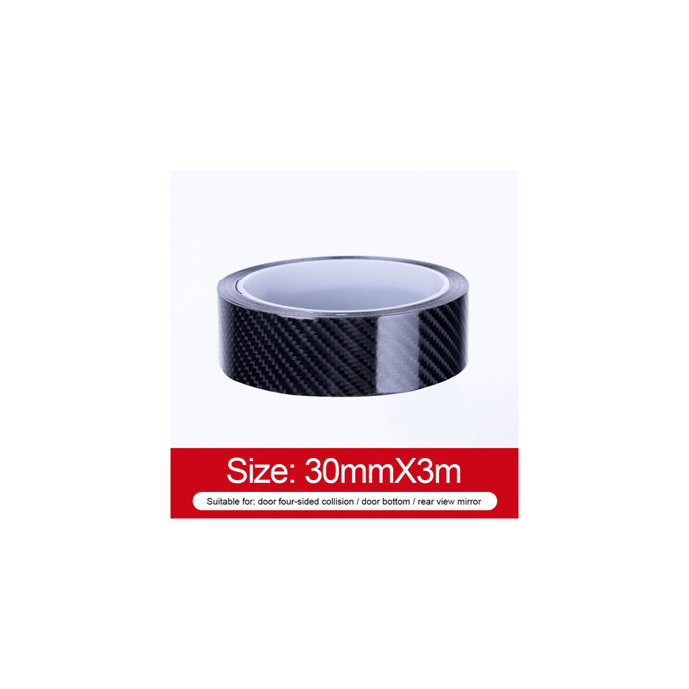 (3Cm X 3M) Car 5D Carbon Fiber Vinyl Wrap Film Self Adhesive Car Wrap Foil Black 9486291610752