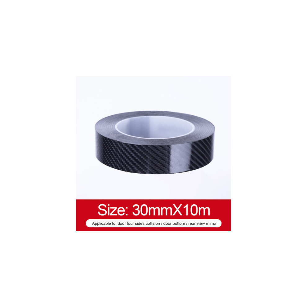 (3Cm X 10M) Car 5D Carbon Fiber Vinyl Wrap Film Self Adhesive Car Wrap Foil Black 9486291610745