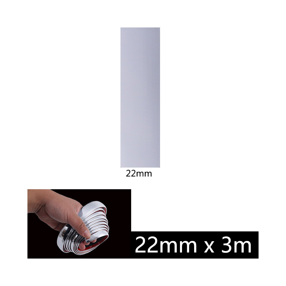 (22Mm X 3M) 3M/5M Chrome Moulding Trim Car Door Protector Stickers Strip Bumper Grill 9486291610479
