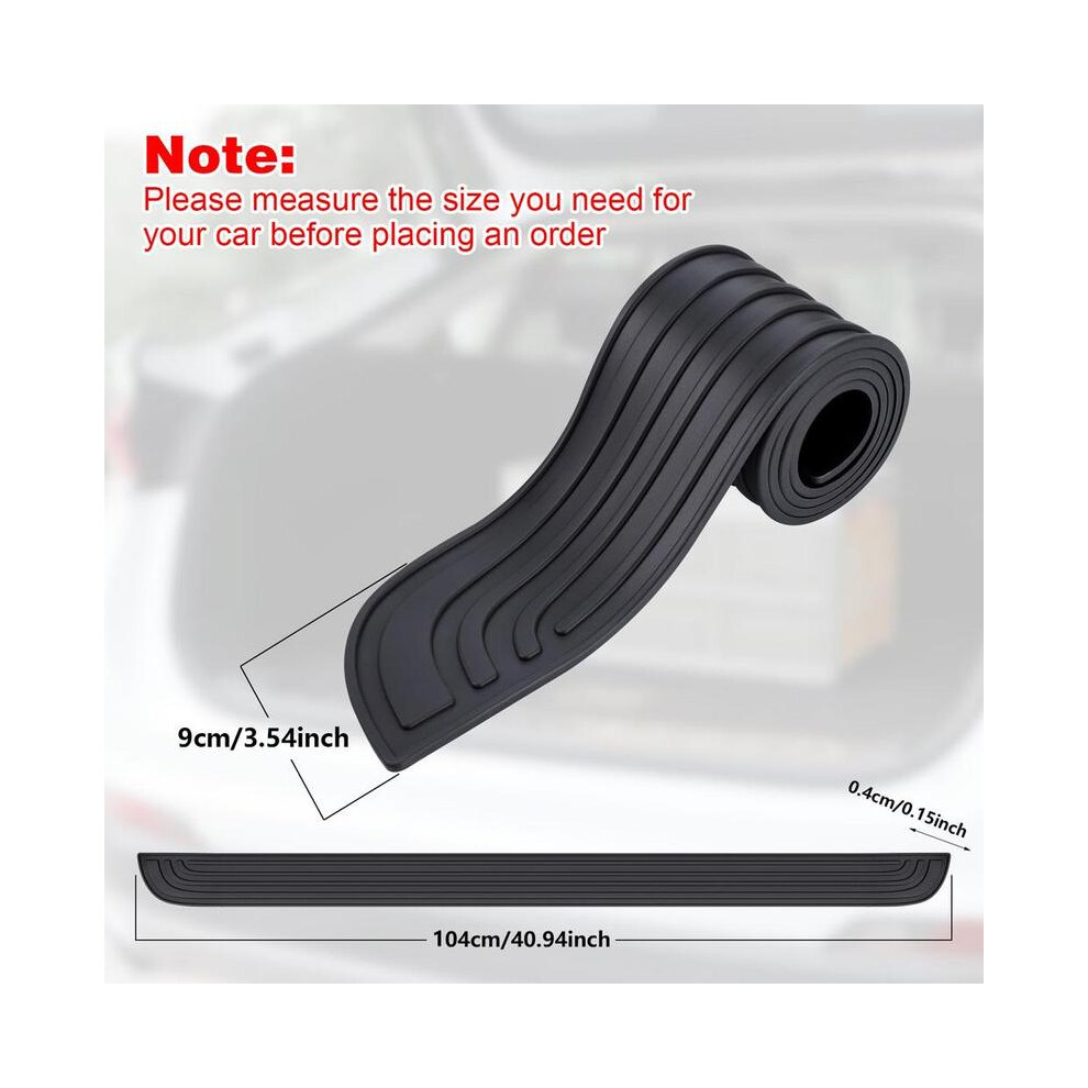 (9Cm) Anti-Scratch Car Trunk Door Sill Plate Protector Universal Rear Bumper 9486291613098