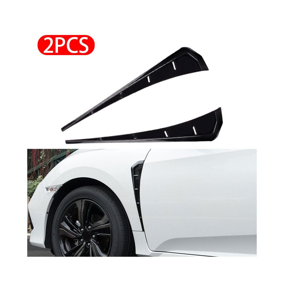 (Glossy Surface) Blalion Car Side Fender Vent Cover Fender Universal Side Wing Air Vent 9486291613074