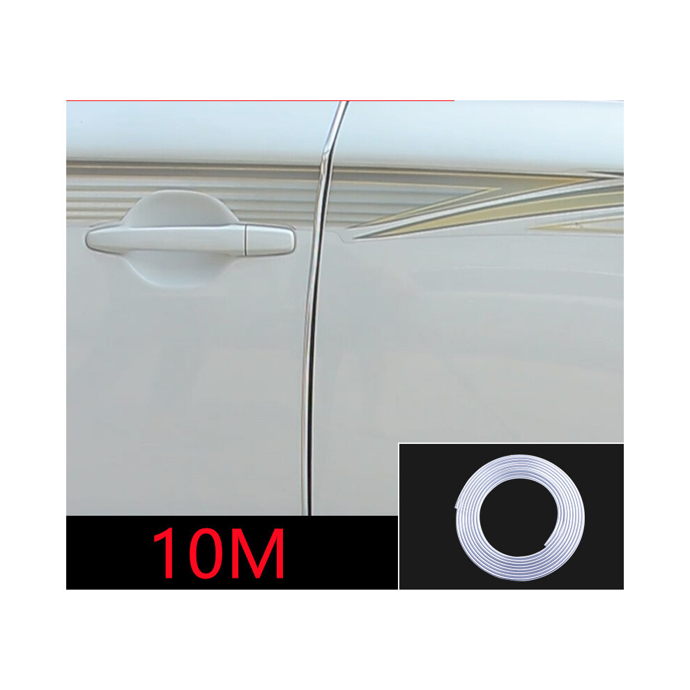 ( 10M) Car Door Trim Edge Body Strip Chrome Mold Scratch Guard Protector Air Silver 9486291612190