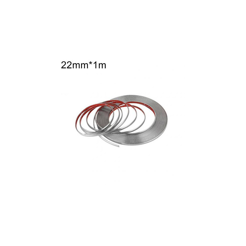 (22Mm X 1M) Universal 6Mm 15Mm 18Mm 22Mm Car Chrome Styling Decoration Moulding Trim 9486291613401