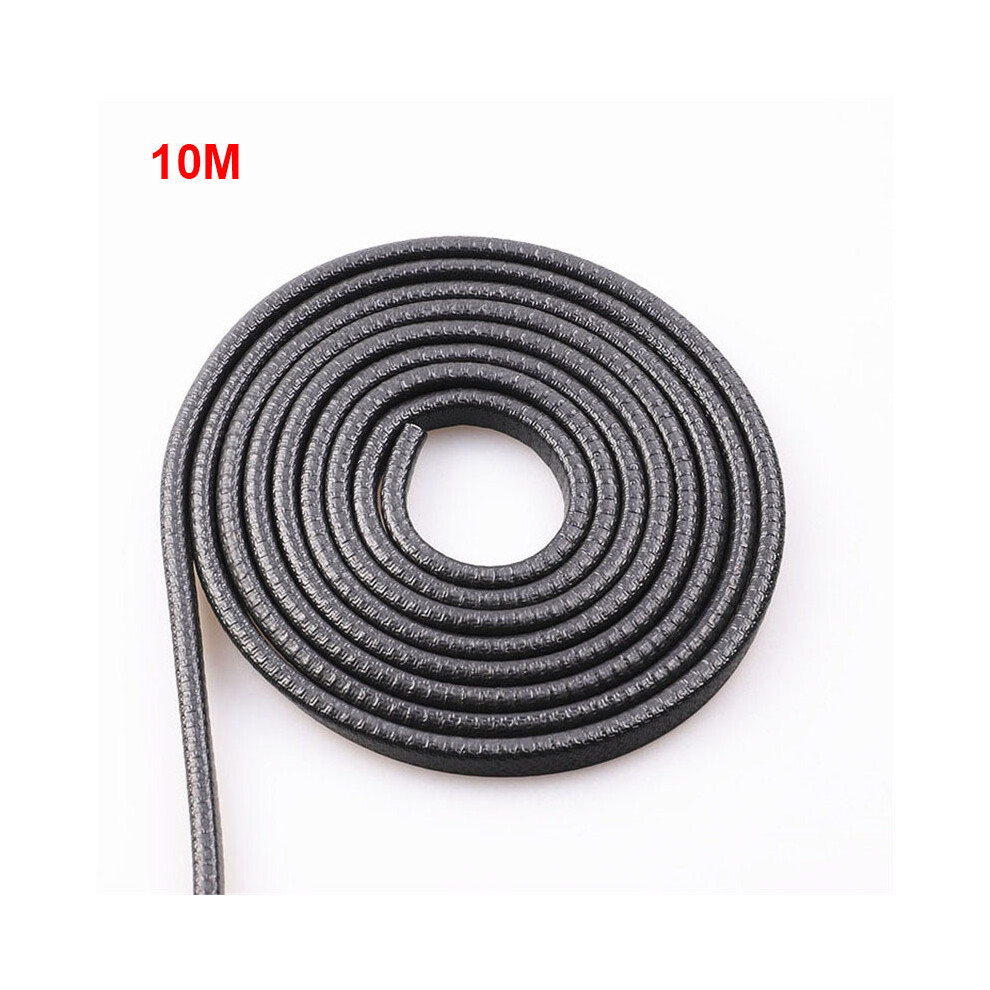 ( 10M) Car Door Protector Edge Scratch Strip Guard Trim Automobile Door Noise Black 9486291613838
