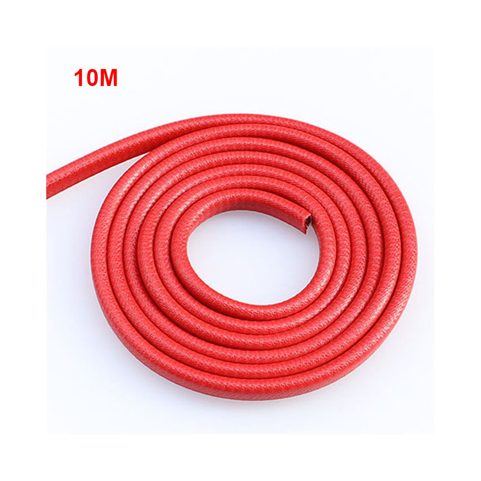 ( 10M) Car Door Protector Edge Scratch Strip Guard Trim Automobile Door Noise Red 9486291613890
