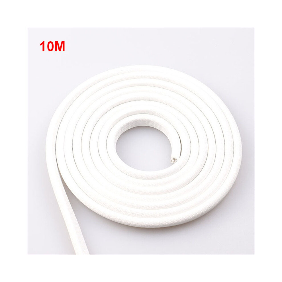 ( 10M) Car Door Protector Edge Scratch Strip Guard Trim Automobile Door Noise White 9486291613913