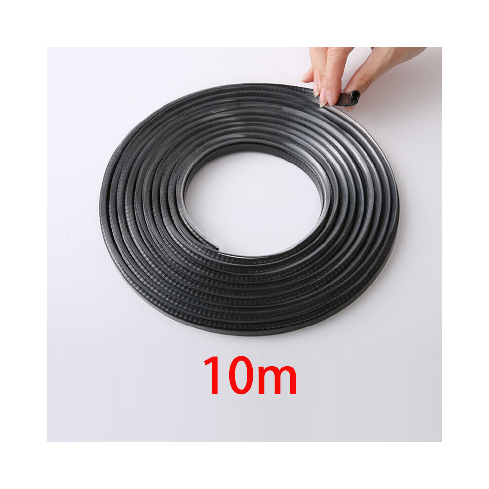 ( 10M) Car Door Protector Edge Scratch Strip Guard Trim Automobile Door Anti Black 9486291614699