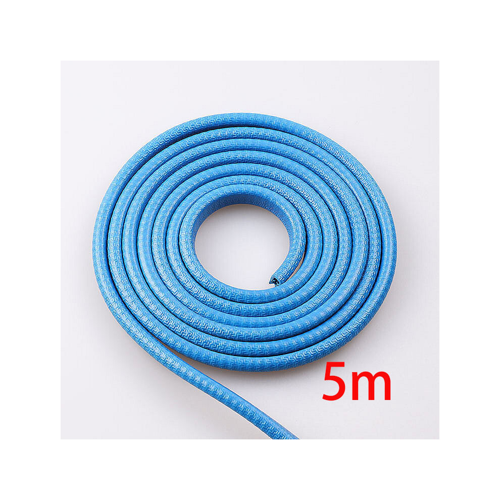 ( 5M) Car Door Protector Edge Scratch Strip Guard Trim Automobile Door Anti Blue 9486291614743