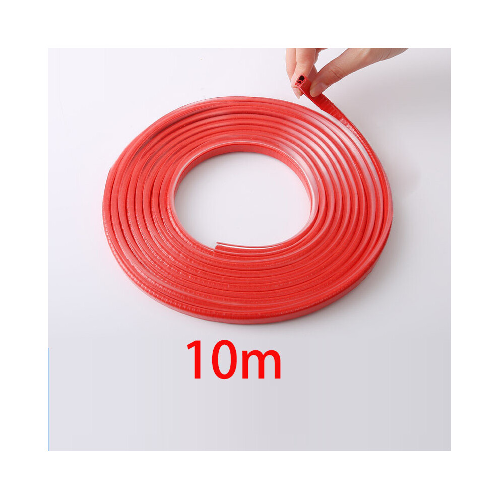 ( 10M) Car Door Protector Edge Scratch Strip Guard Trim Automobile Door Anti Red 9486291614781