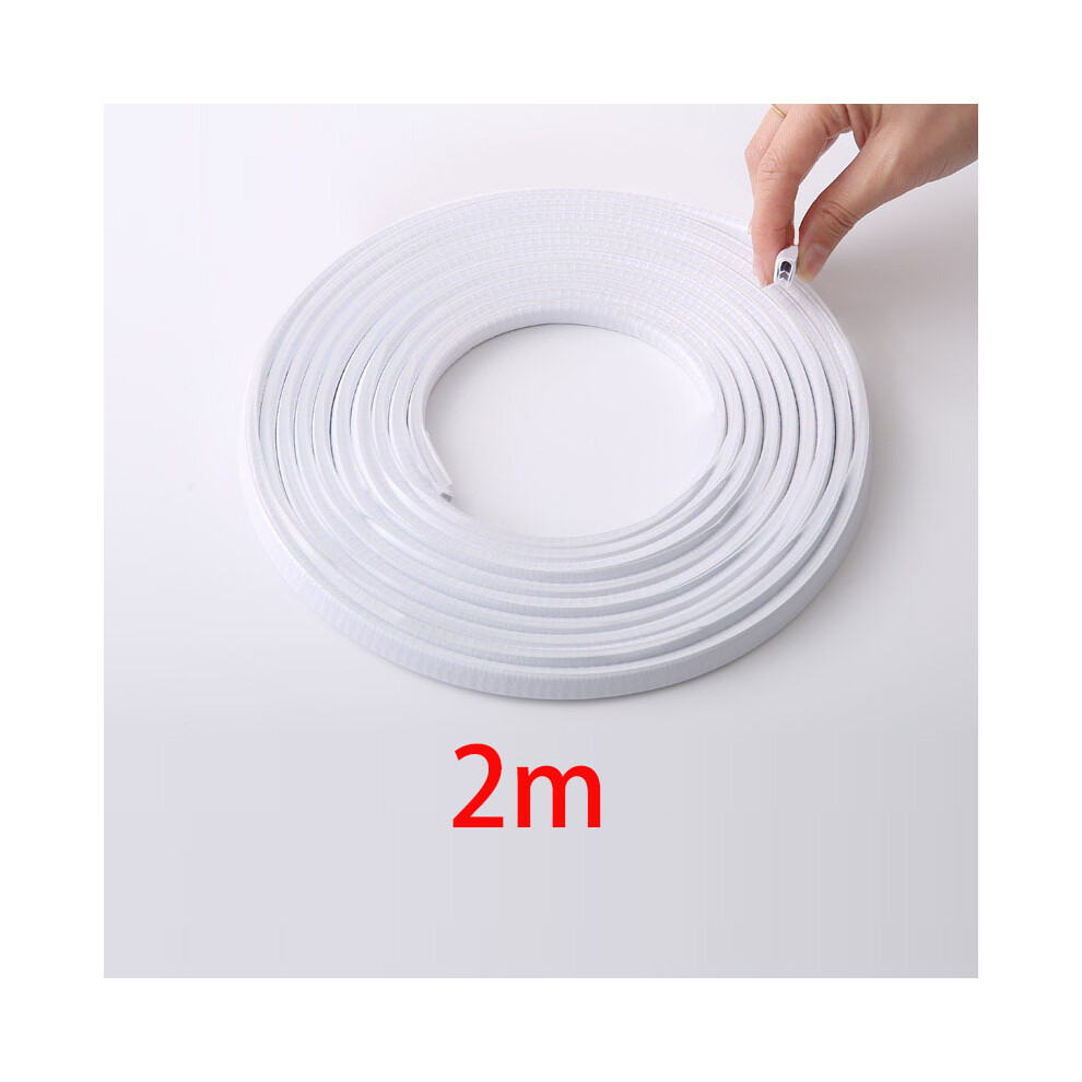 ( 2M) Car Door Protector Edge Scratch Strip Guard Trim Automobile Door Anti White 9486291614828