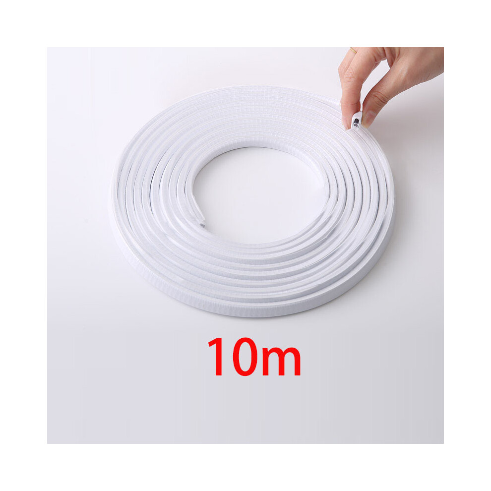 ( 10M) Car Door Protector Edge Scratch Strip Guard Trim Automobile Door Anti White 9486291614811