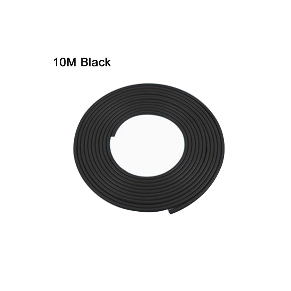(10M ) Car Door Anti Collision Strip U Type Universal Car Door Protection Edge Black 9486291615047